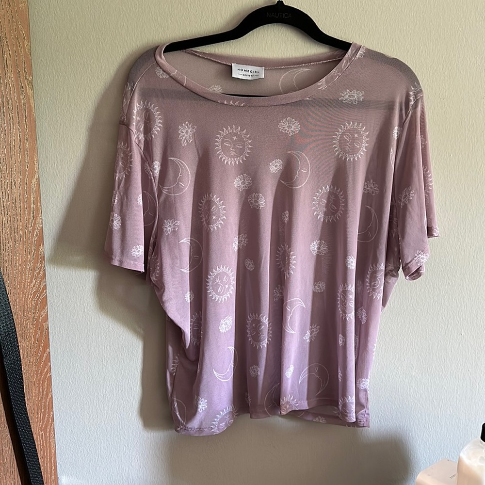 Homegirl Society Celestial See Through Top *never worn*
